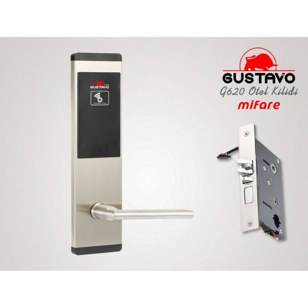 GUSTAVO G620 MIFARE OTEL KAPI KİLİDİ