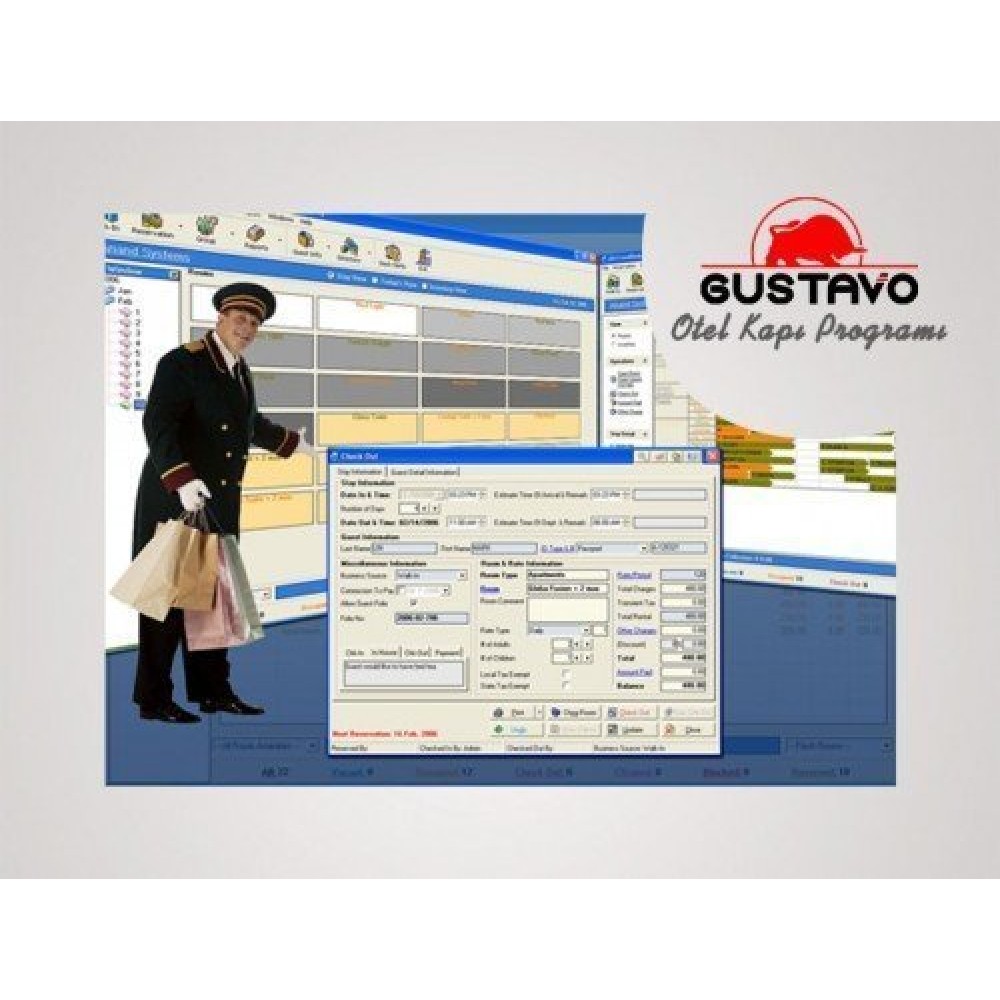 GUSTAVO OTEL KAPI KİLİT SİSTEMİ PROGRAMI