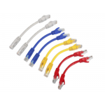AGER UTP CAT6 0.15m 4x2x28# LSOH Slim Patch Cord Mavi