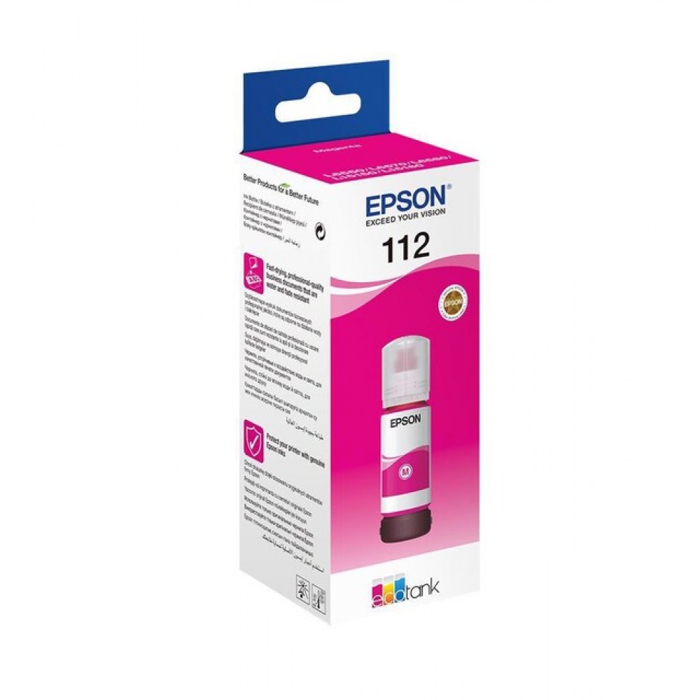 Epson T06C3 (112) Magenta Kırmızı Şişe Mürekkep
