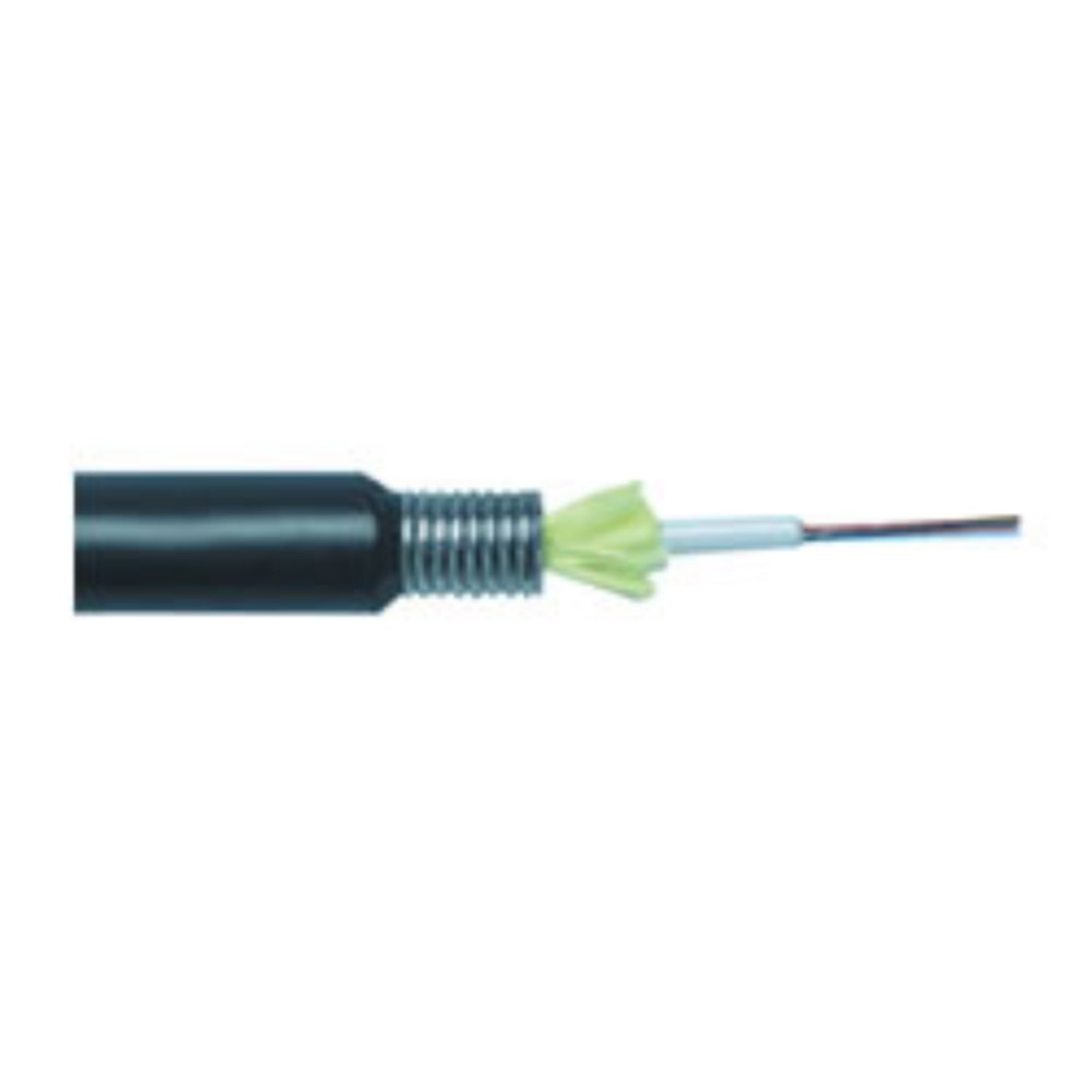 ERAT 4 Fiberli Paslanmaz Çelik Zırhlı, Bina Dışı SLT Siyah OM3 FİBER KABLO