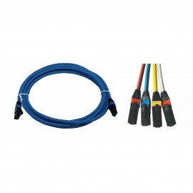 ERAT UTP CAT6  0,25m 4x2x24# LS0H Patch Cord Mavi