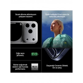 APPLE iPhone 17 Pro 256 GB Akıllı Telefon Gümüş MG8G4TU/A