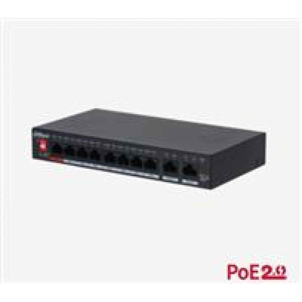 PFS3010-8GT-96-V2 / DAHUA PFS3010-8GT-96-V2 8GE PoE Port (8xPoE 96W), 2GE Uplink Port Switc