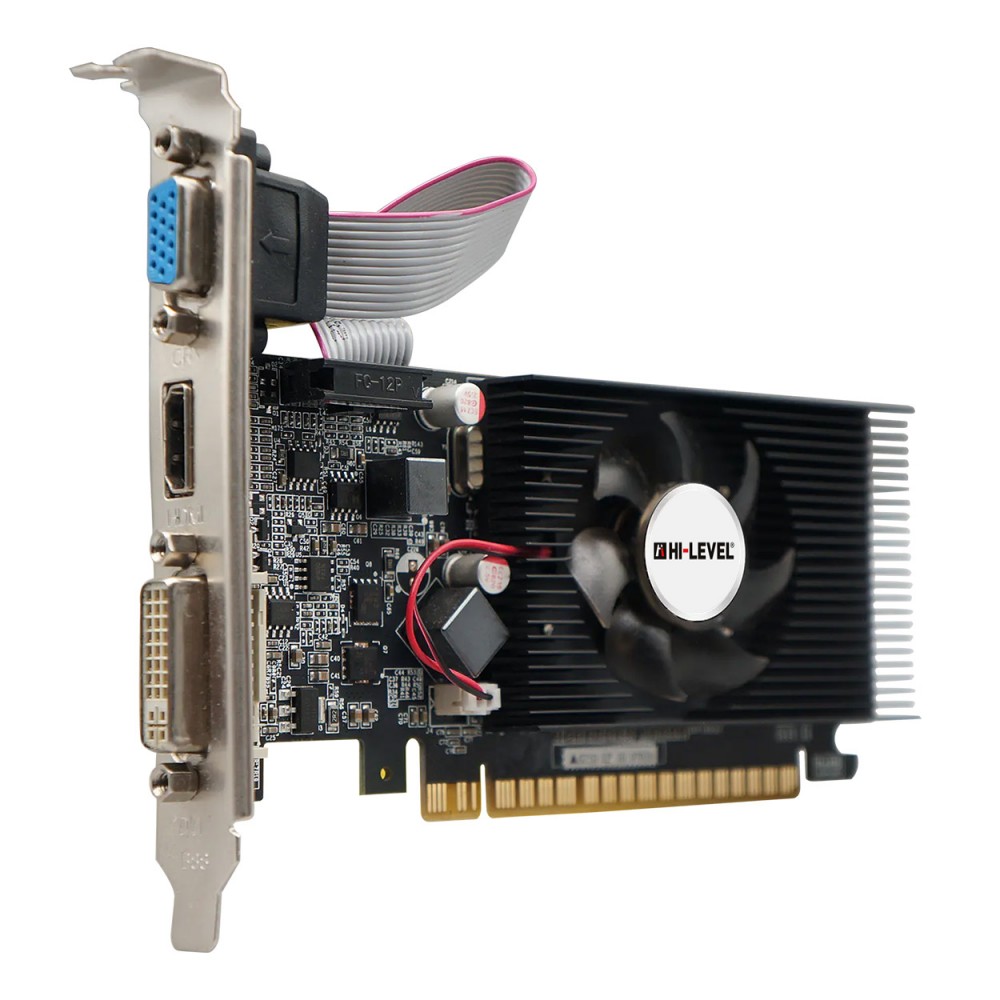 1 GB HI-LEVEL GEFORCE GT210 DDR3 64Bit Single Fan HDMI/DVI/VGA