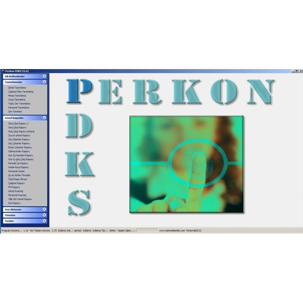 160.000103 / Perkon PDKS Yazılımı