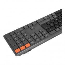 EVEREST KB-2610 Siyah/Gri 2.4G BT1 BT2 3 in 1 Q Kablosuz Klavye