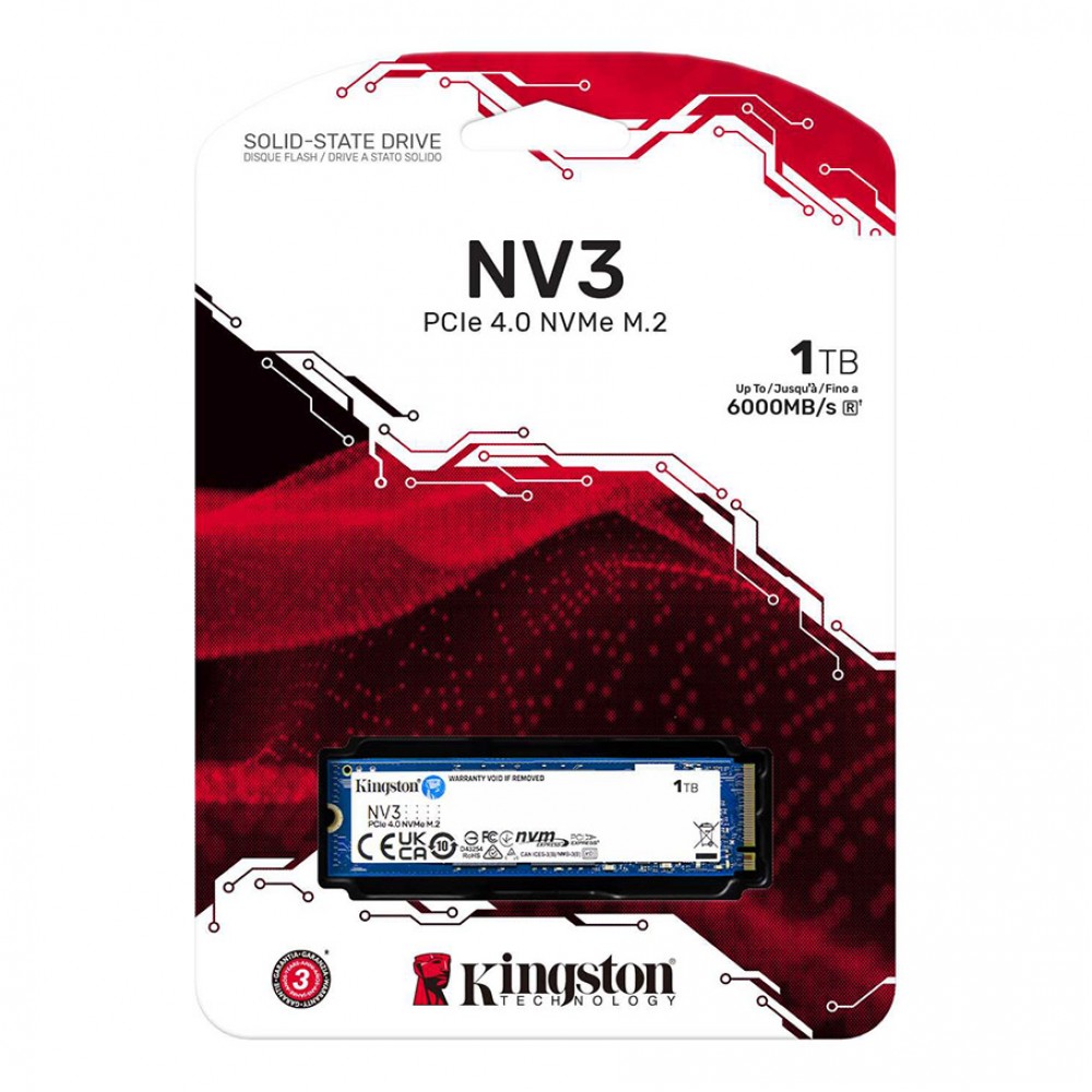 KINGSTON SNV3S 1TB NV3 NVMe 6000/4000MB/s SNV3S/1000G (M.2 2280)