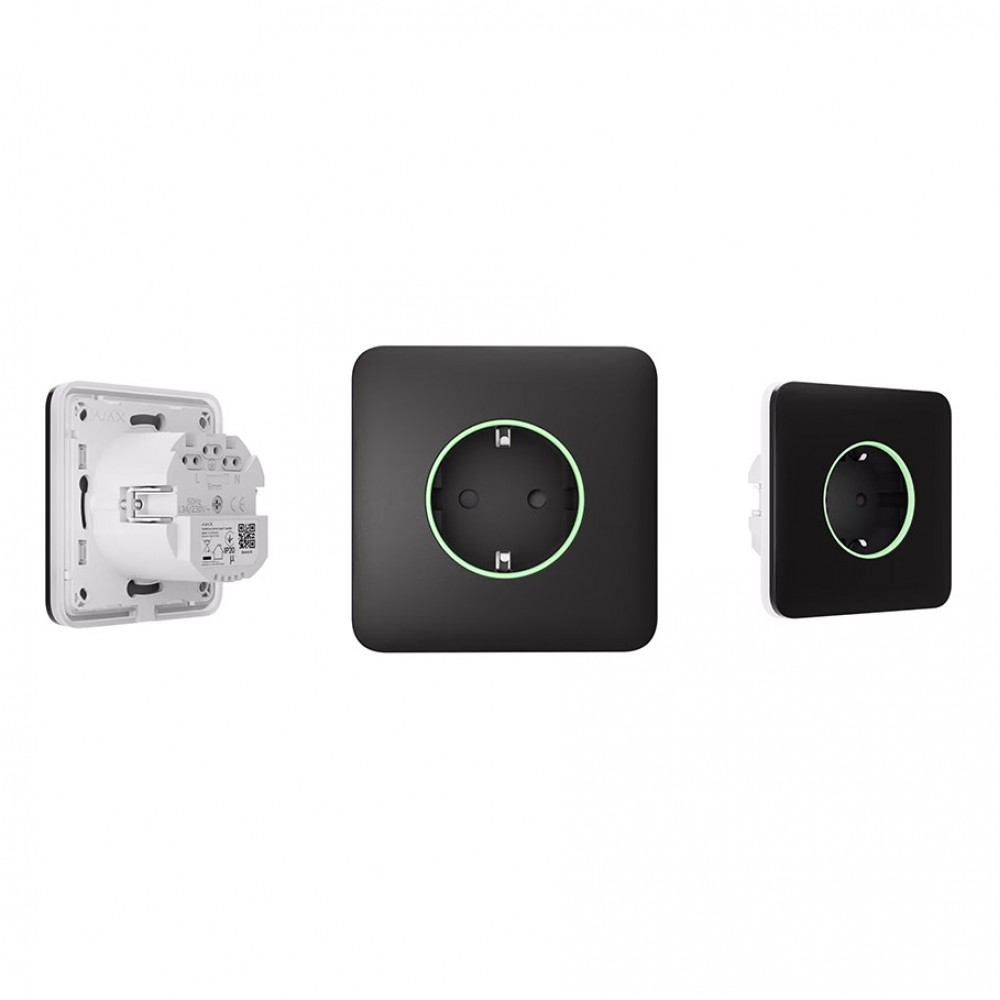 AJAX Outlet Socket (type F) - Siyah