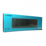 EVEREST KB-741F Siyah/Gri USB 2M Bakır Kablolu Türkçe F Klavye