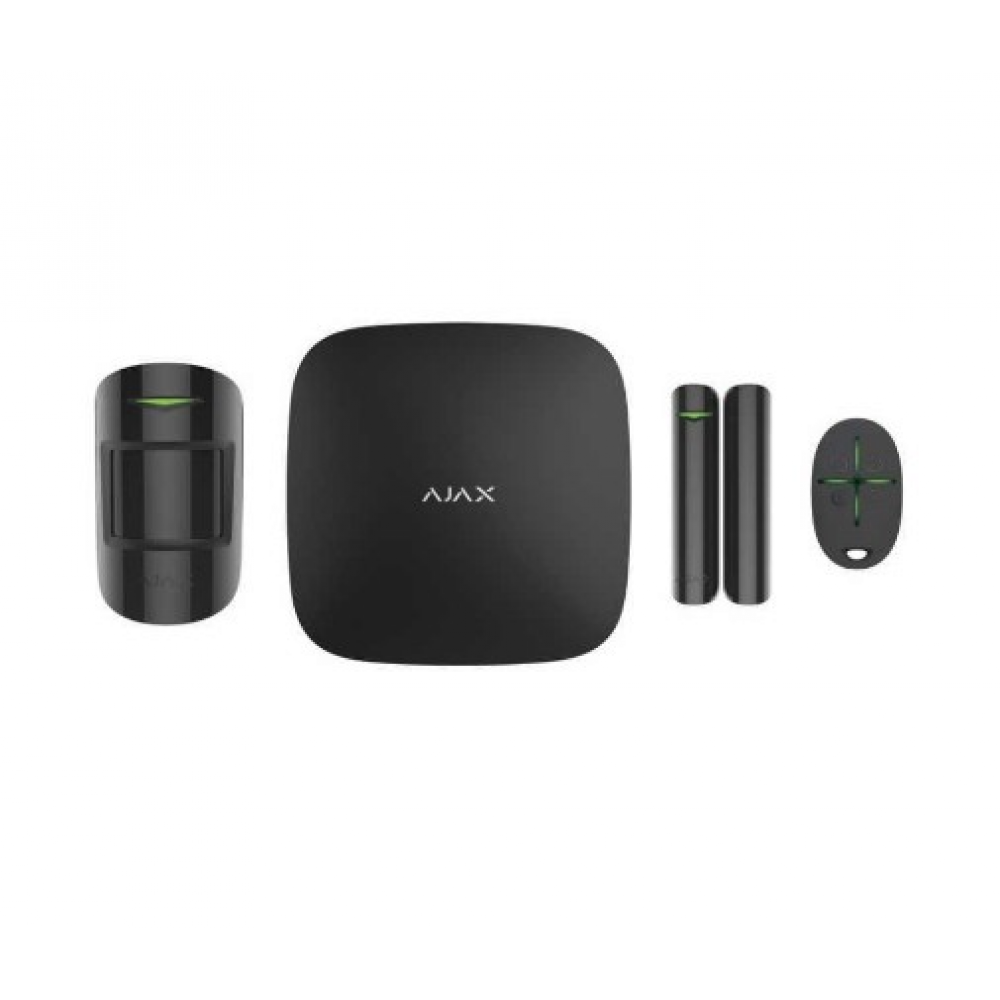 AJAX Kablosuz Alarm Kiti (Hub Kit / StarterKitHub - SiYAH)