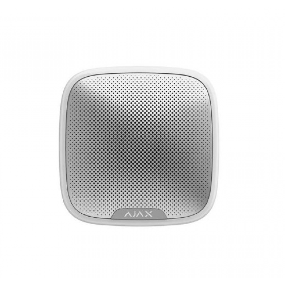AJAX Kablosuz Harici Siren (StreetSiren - Beyaz)
