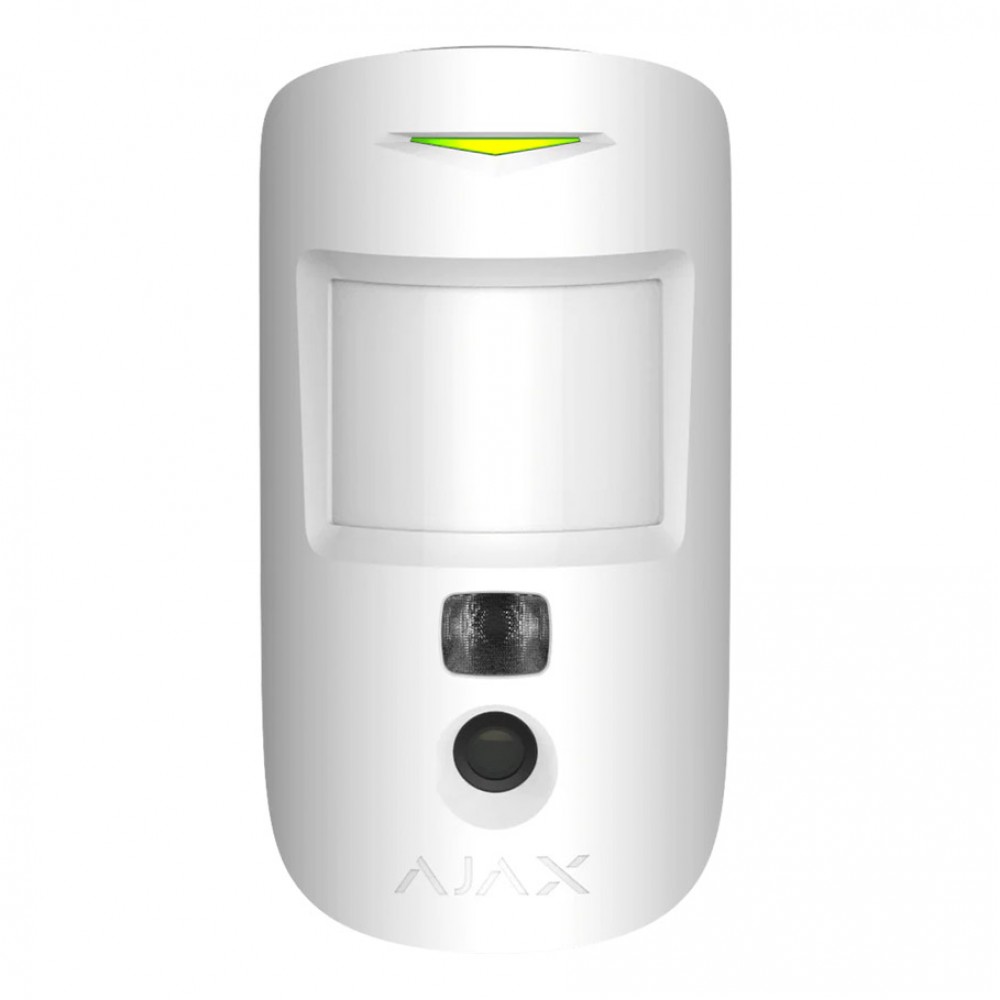 AJAX Kablosuz PIR dedektör (MotionCam - Beyaz - Resim Çekme Özellikli)