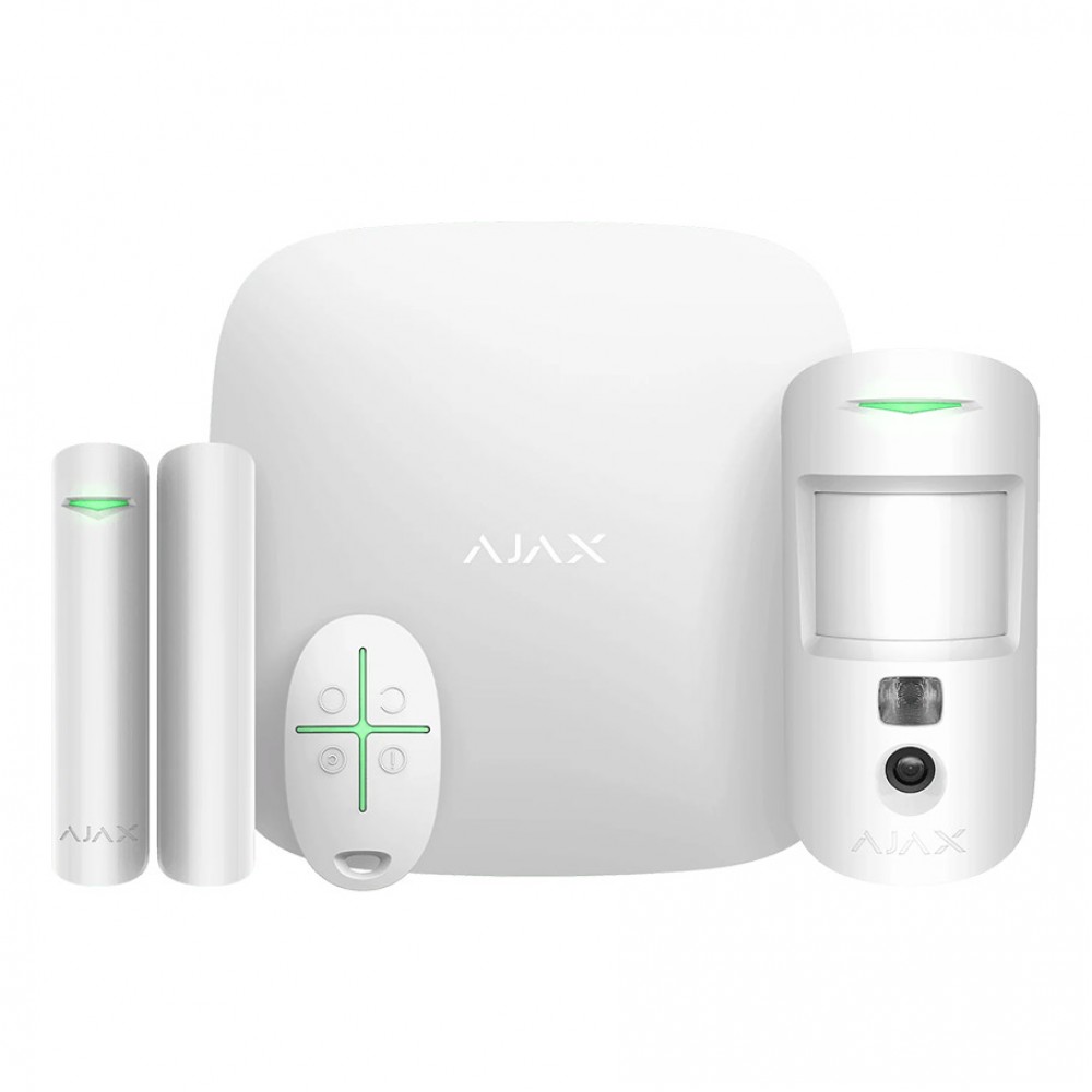 AJAX  StarterKit Cam Alarm Seti - Beyaz