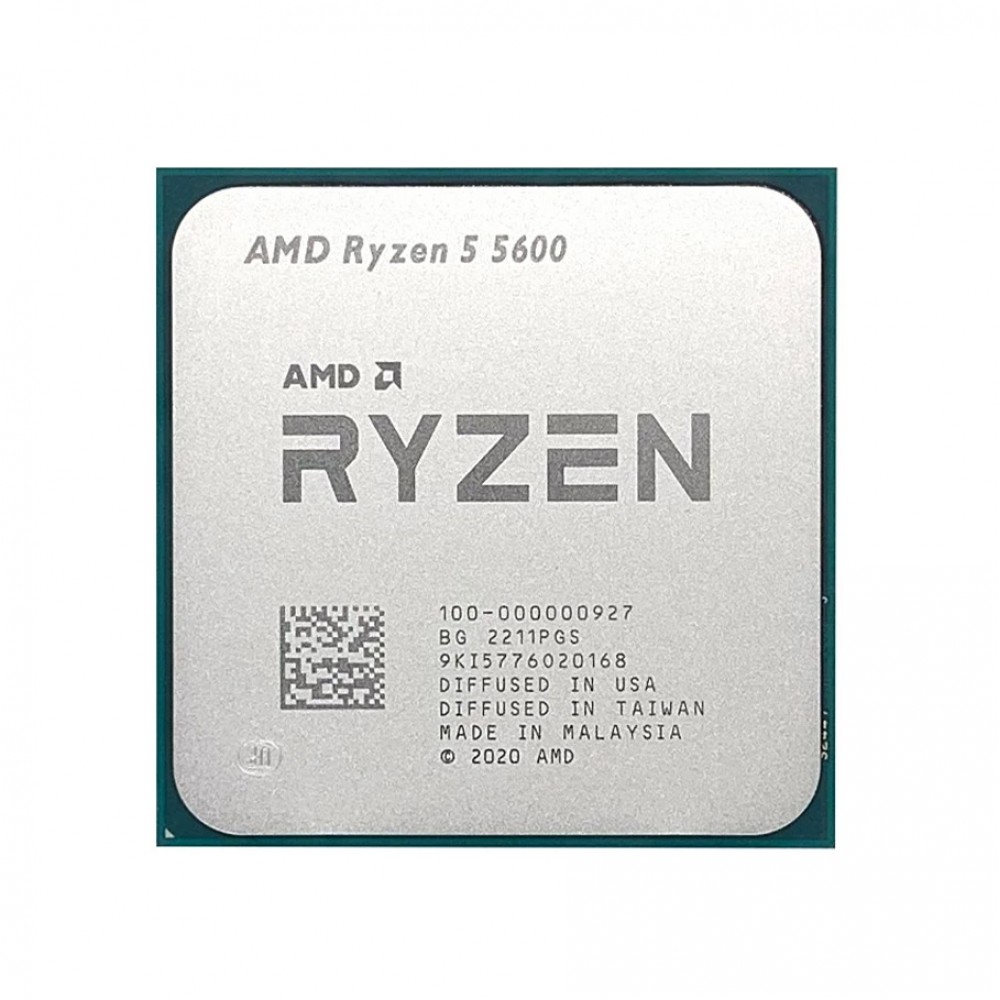 AMD Ryzen 5 5600 3.5GHz TRAY 32MB AM4 (65W) NOVGA, Fansız