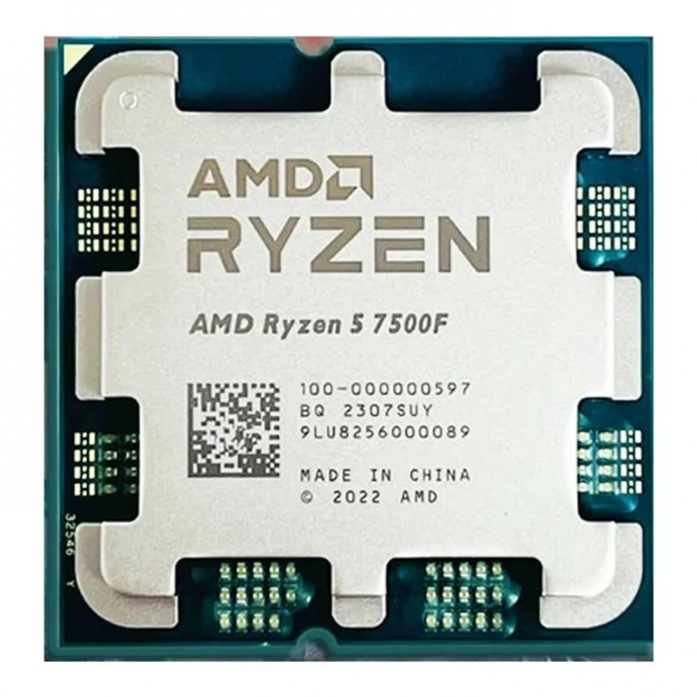 AMD Ryzen 5 7500F 3.7GHz 32MB AM5 TRAY 65W (Grafik Kart YOK, Fan YOK)