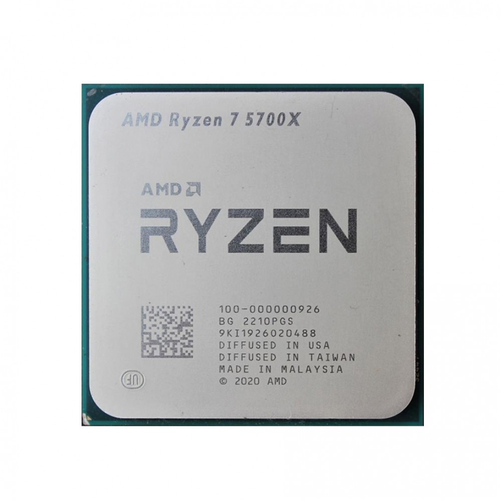 AMD Ryzen 7 5700X 3.4GHz 36MB AM4 TRAY 65W (Grafik Kart YOK, Fan YOK)
