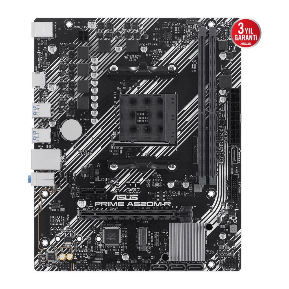 ASUS PRIME A520M-R AMD A520 AM4 DDR4 5100 HDMI M2 USB3.2 mATX