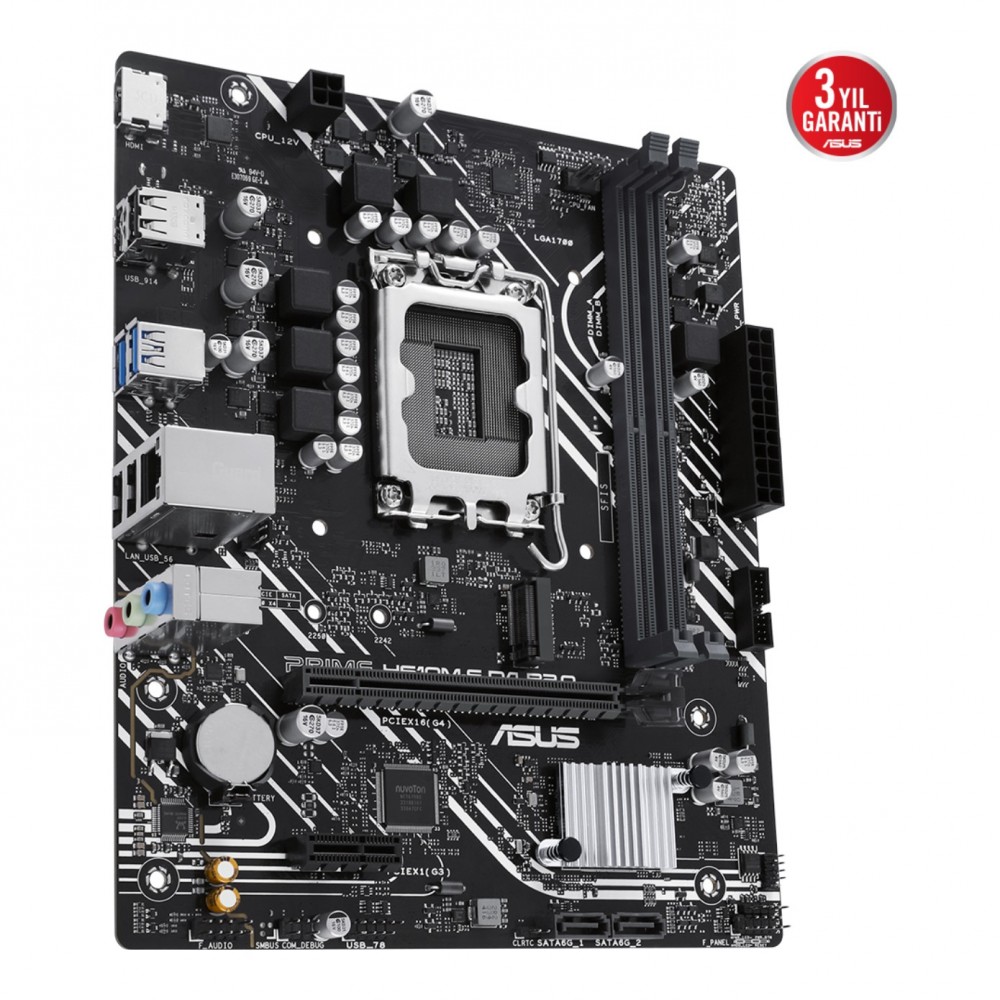 ASUS PRIME H610M-F D4 R2.0 LGA1700 DDR4 3200 HDMI M2 USB3.2 mATX