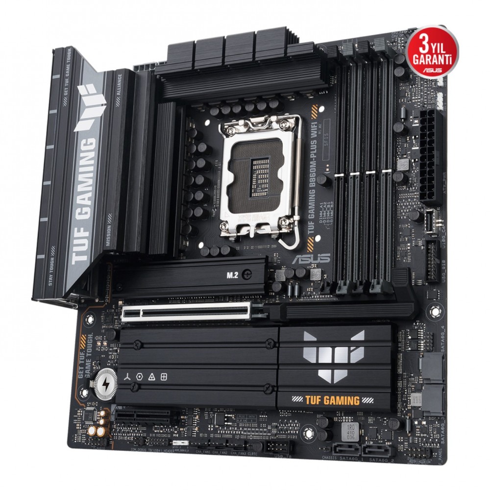 ASUS TUF GAMING B860M-PLUS WIFI LGA1851 DDR5 8800 WiFi 7+BT AURA RGB 2.5GLAN mAT