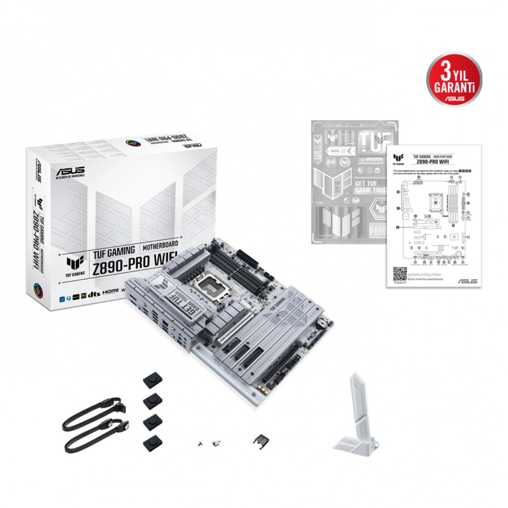 ASUS TUF GAMING Z890-PRO WIFI LGA1851 DDR5 9066 4xM2 WiFi7+BT AURA RGB 2.5GLAN