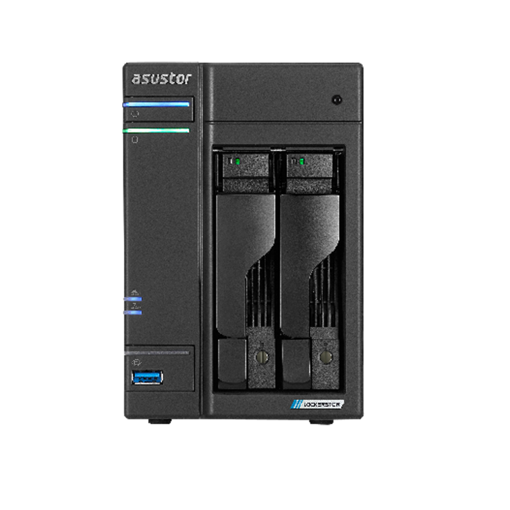 ASUSTOR AS6702T Intel N5105, 2 Yuvalı, 4GB DDR4(16GB Ram Desteği), M.2 x4, 2.5Gb