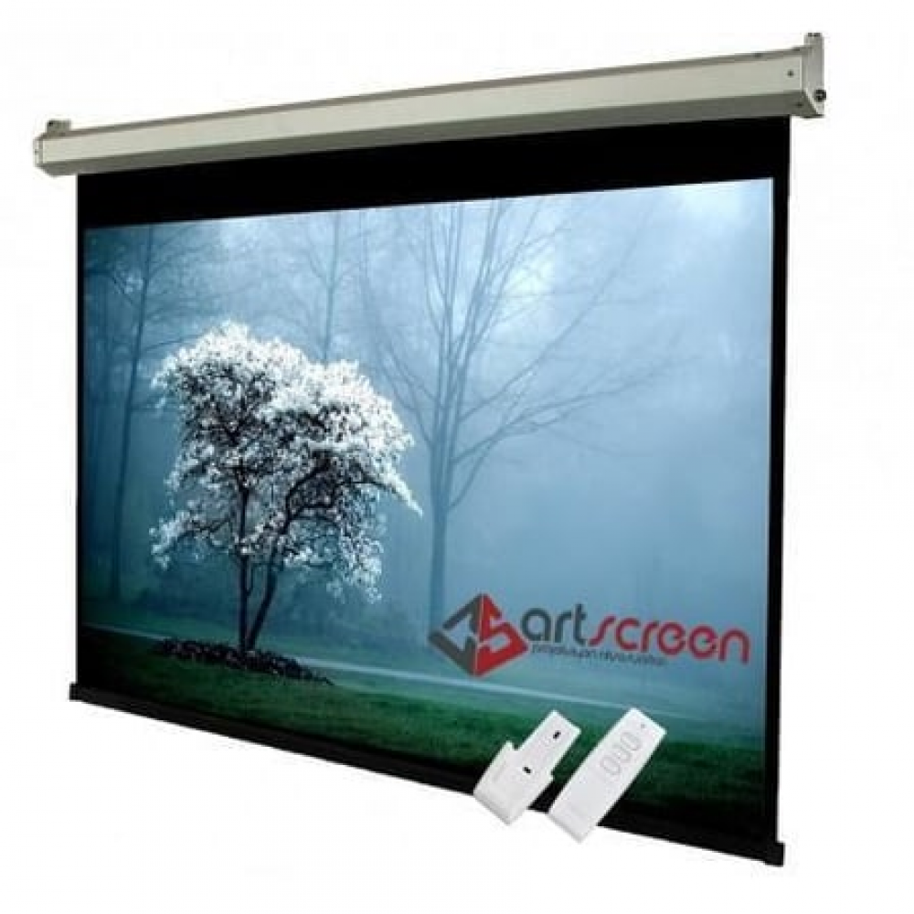 AV-Screen MOTORLU 300x225  PERDE + KUMANDA