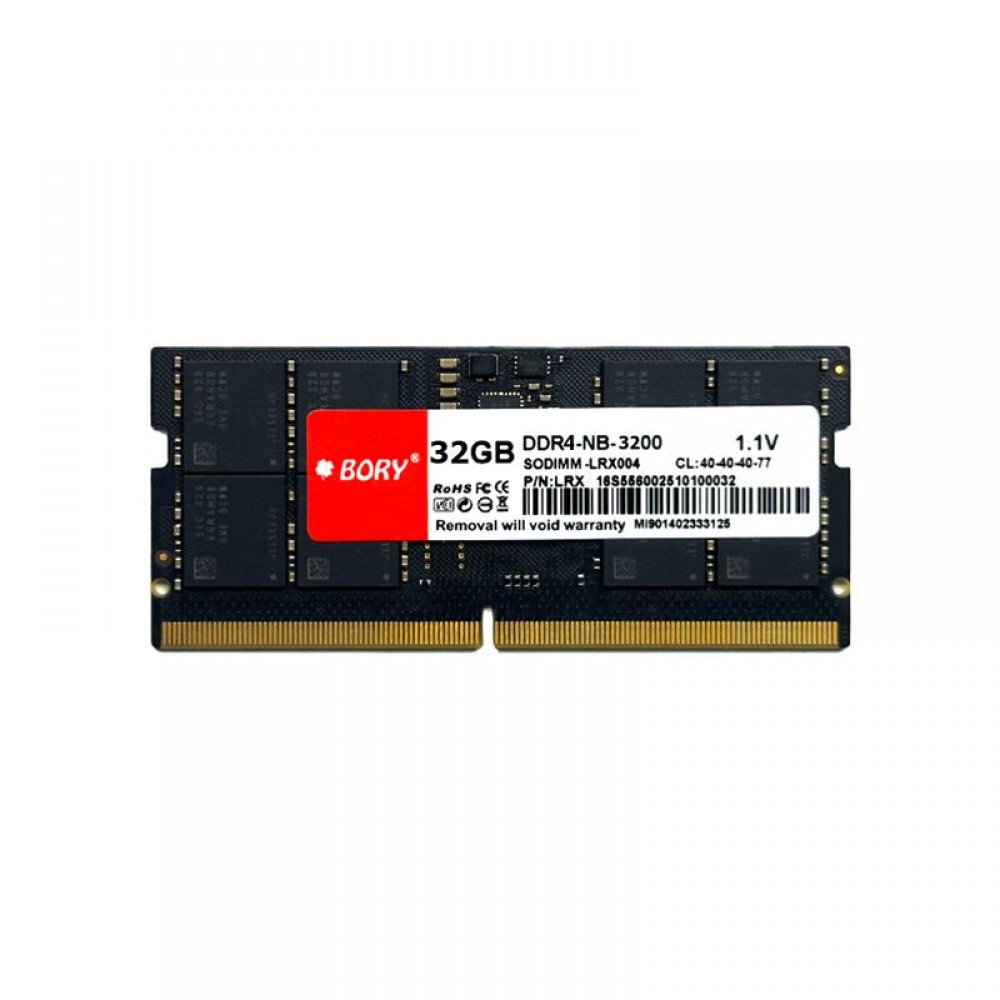 BORY Sodimm 32GB DDR4 3200MHz Kutulu Notebook Ram