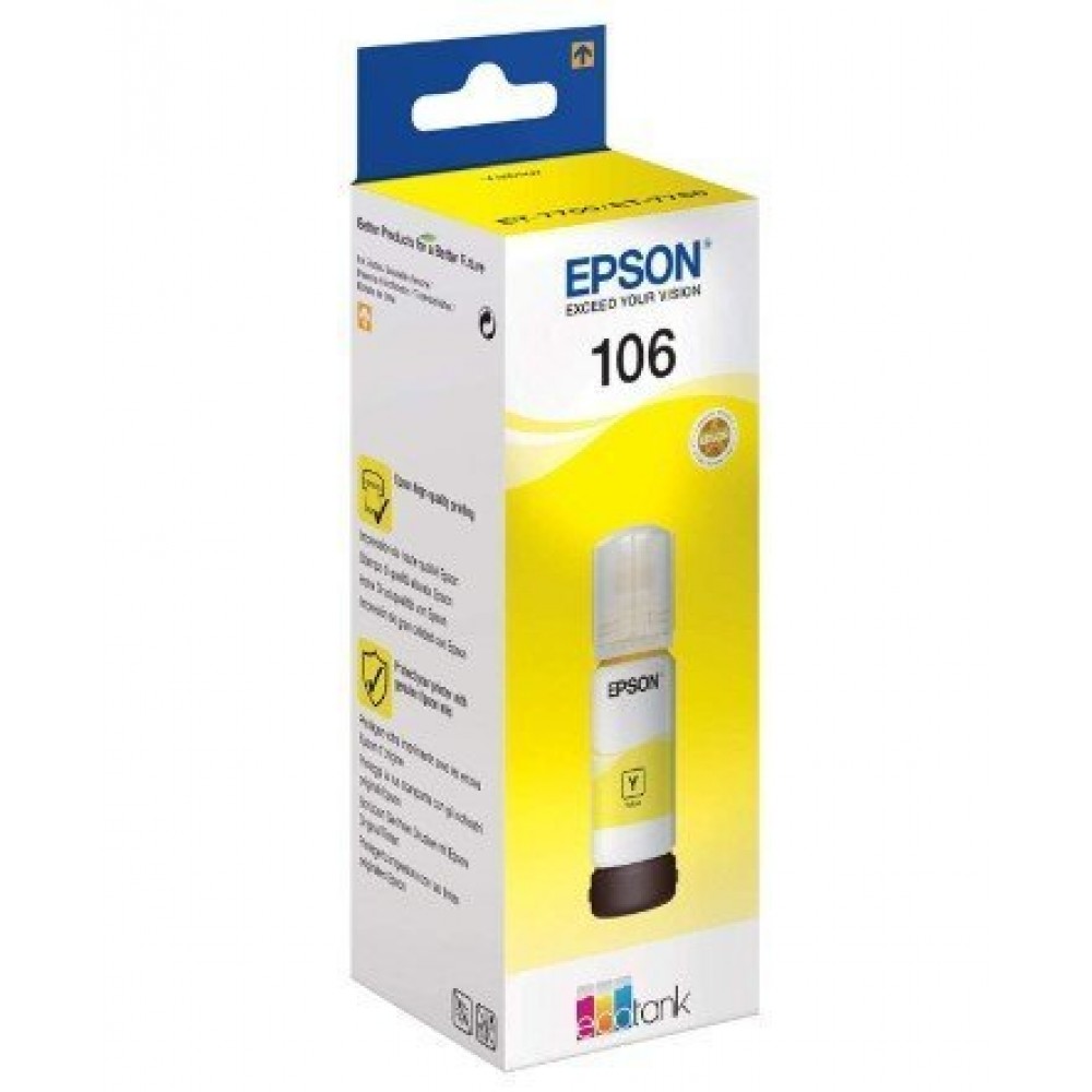 C13T00R440 / EPSON T00R440 (106) EcoTank YE ink bottle
