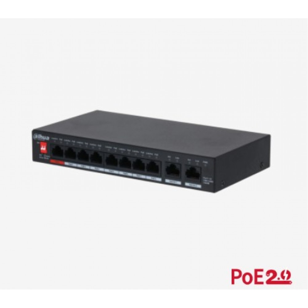DAHUA PFS3010-8GT-96 8GE PoE Port (96W), 2GE Uplink Switch