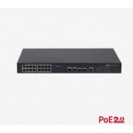 DAHUA PFS4218-16ET-240-V2 16FE PoE Port (240W), 2xCombo SFP Yönetilebilir Switch