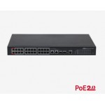 DAHUA PFS4226-24ET-240 24FE PoE Port (240W), 2xCombo SFP Y&ouml;netilebilir Swich