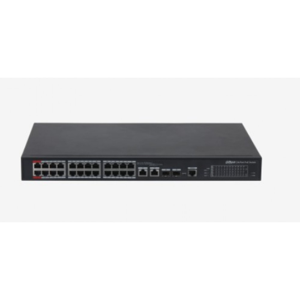 DAHUA PFS4226-24ET-360-V3 24FE PoE Port (360W), 2xCombo SFP Yönetilebilir Switch