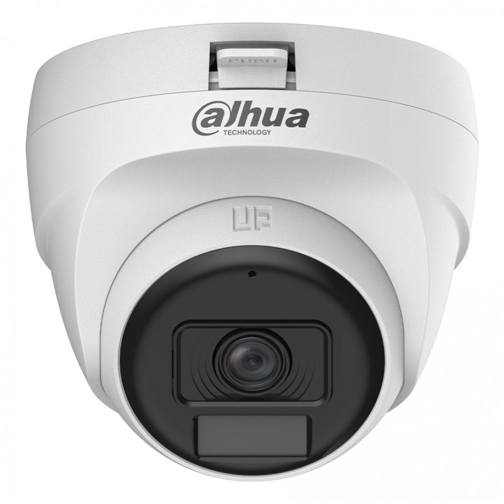 DAHUA T1A21-U-IL-A 2MP Akıllı Çift Işıklı HDCVI Dome Kamera(25m IR) Mikrofonlu