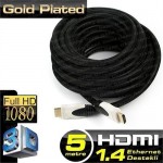 DK HD CV14L500 / DARK 5m, HDMI v1.4 4K / 3D ve Ağ Destekli Kılıflı Altın Uçlu  Kablo