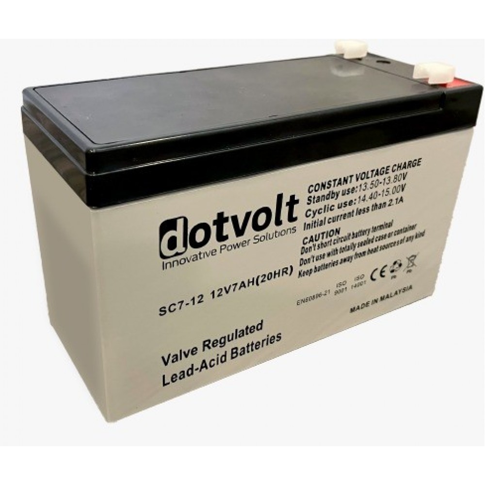 DOTVOLT SC 7 12V 
7AH Kuru Tip UPS+Güvenlik Aküsü