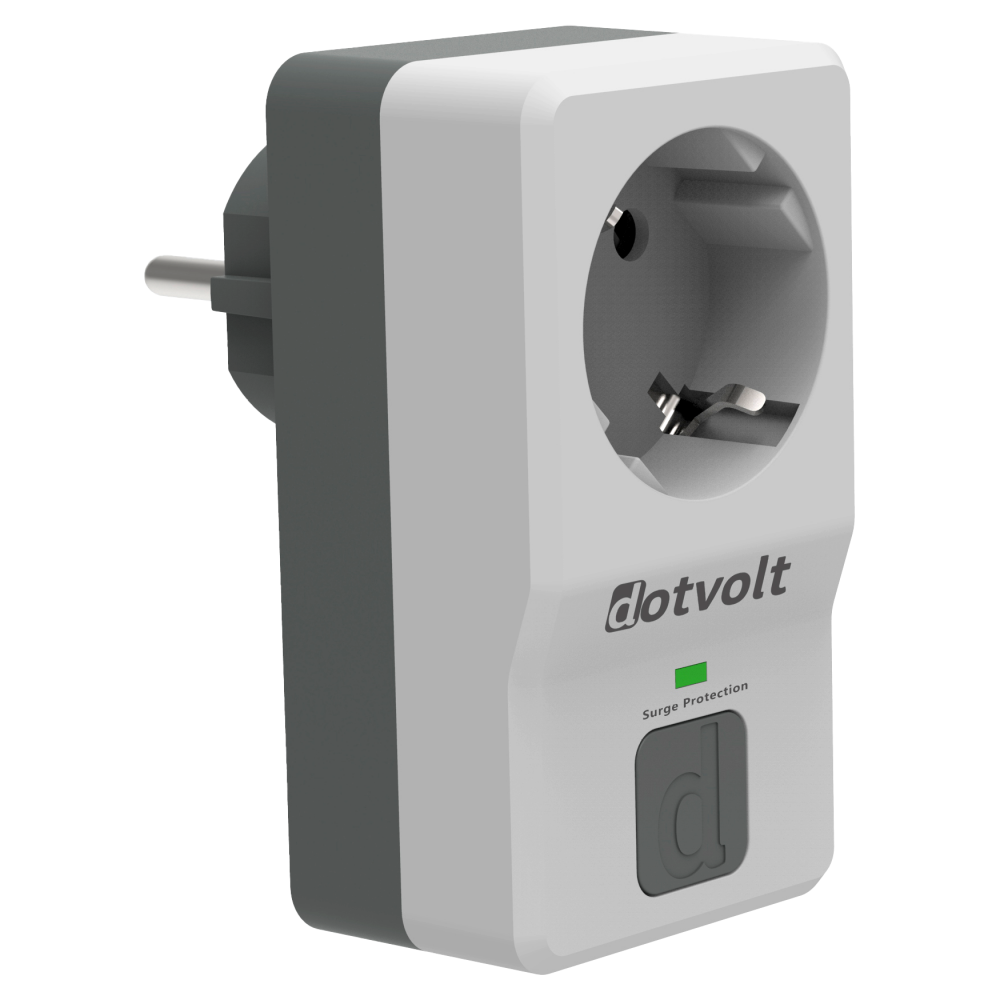 DOTVOLT Surge Hunter 1'li Kablosuz 1050 Joule 16Ah Akım Korumalı Priz