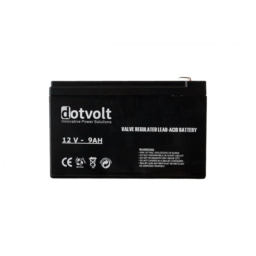 DOTVOLT VOLT DT9-12 12V 9AH Kuru Tip UPS+Güvenlik Aküsü