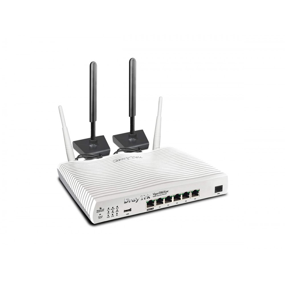 DRAYTEK Vigor 2865Lac WiFi LTE 35b VDSL2 & ADSL2+ Dual-WAN VPN Security Router
