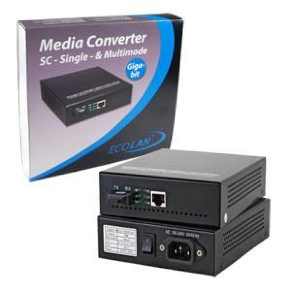 ELF32006 / ECOLAN ELF32006 Gigabit Singlemode/Multimode Media Converter