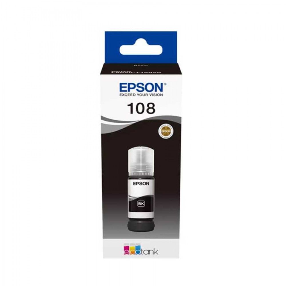 EPSON C13T09C14A (108) EcoTank Siyah Şişe Mürekkep