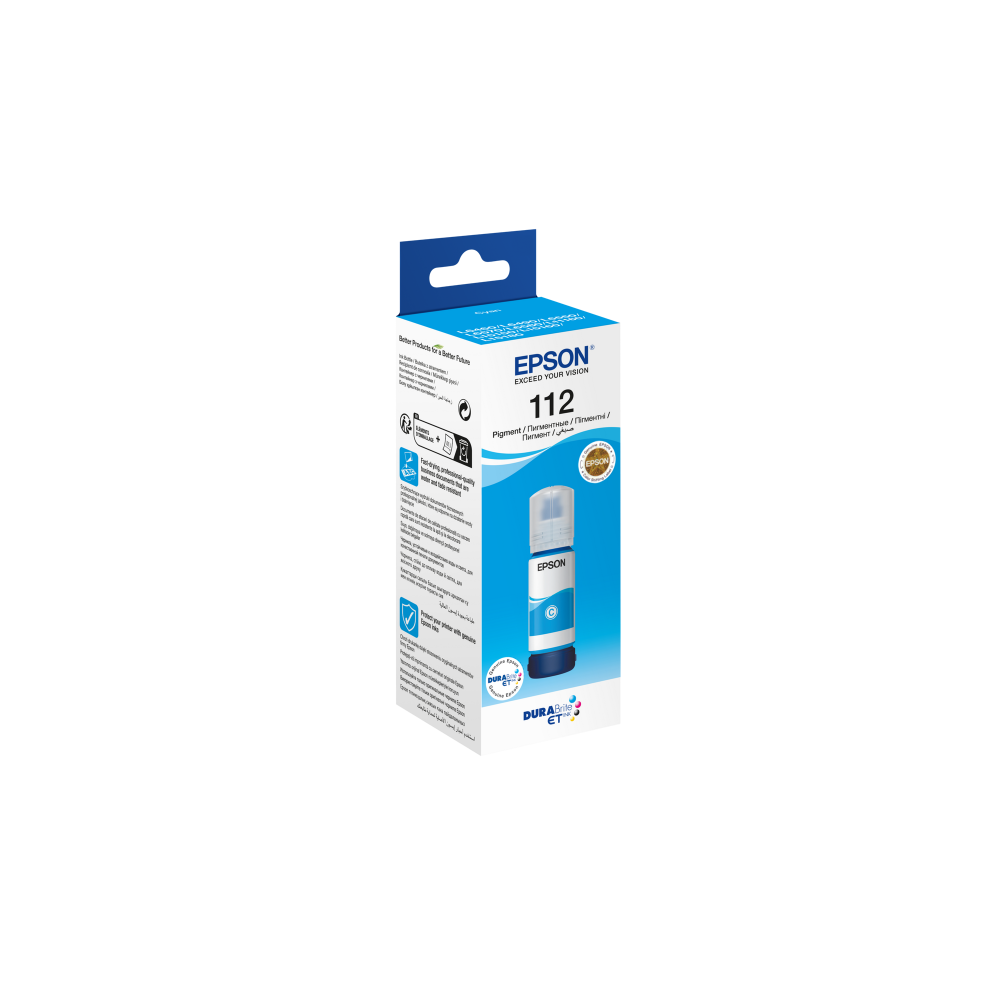 EPSON T06C24 (112) EcoTank Cyan Mavi Şişe Mürekkep 70ml