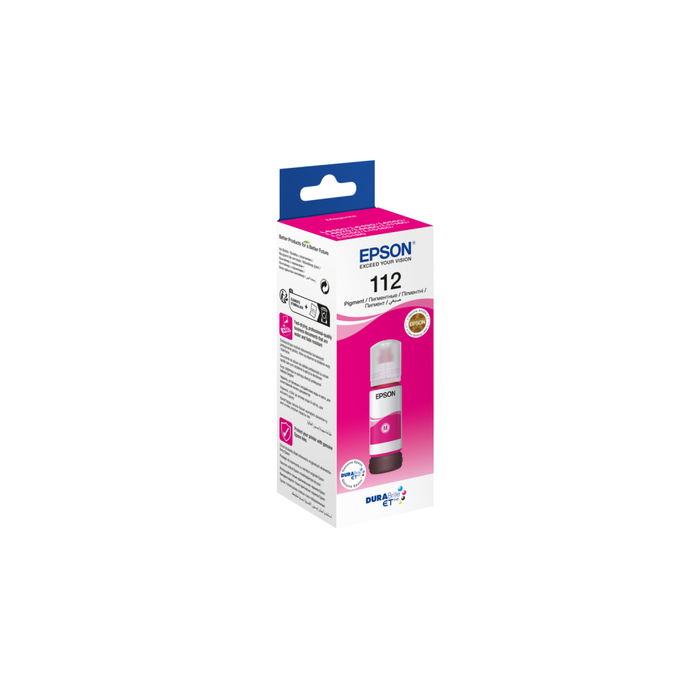 EPSON T06C34 (112) EcoTank Magenta Kırmızı Şişe Mürekkep 70 ml