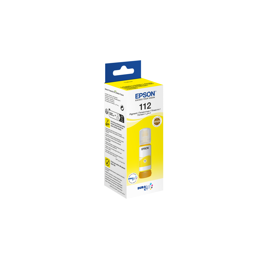 EPSON T06C44 (112) EcoTank Yellow Sarı Şişe Mürekkep 70 ml
