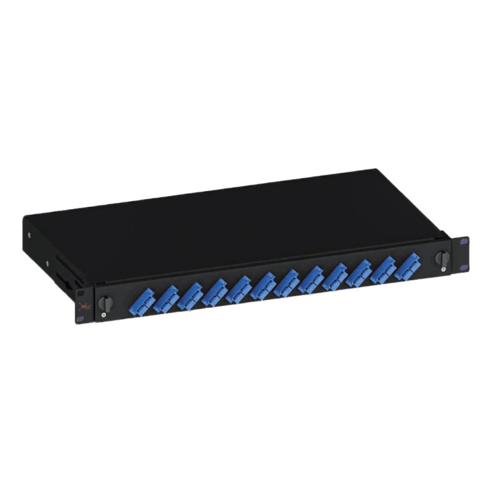 EratSlide 1U 19 24 Port LC Duplex Rack Tipi Patch Panel, Boş