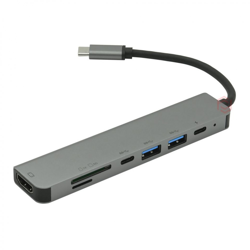 FRISBY FA-7662TC USB Type-C - HDMI+SD/TF+USB3.0