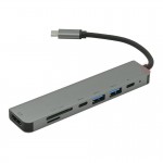 FRISBY FA-7662TC USB Type-C - HDMI+SD/TF+USB3.0