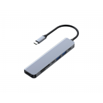 FRISBY FA-7684C Type-C - 7 in1 USB-C+HDMI+SD/TF+USB3.0+PD+USB-C
