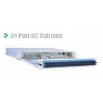 Full Set 48 Fiberli SM SC DX 1U Rack Tipi Fiber Panel