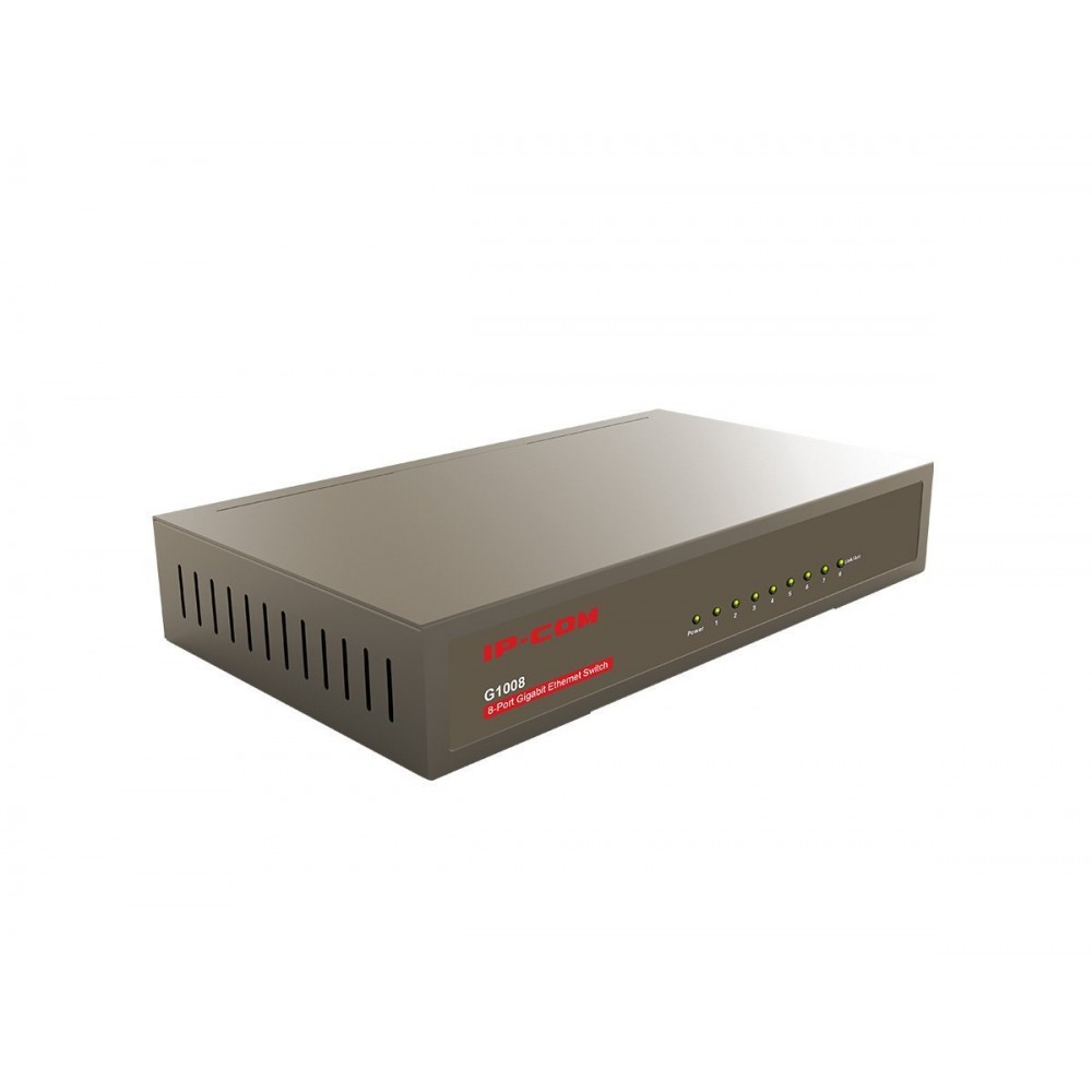G1008 / IP-COM G1008 8-Port Gigabit Unmanaged Metal Case Switch